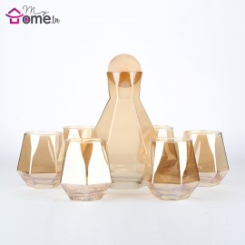 Service à eau - Carafe + 6 verres Cristina Beige