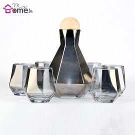 Service à eau - Carafe + 6 verres Cristina Gris