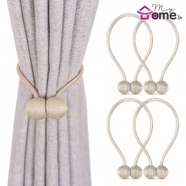 Paire Embrasse Aimant Boucle Beige