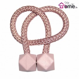 Paire Embrasse Aimant cube Rose