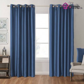 Rideau Satin Larg. 6m Bleu