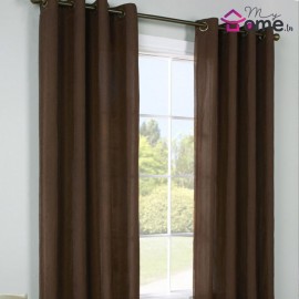 Rideau Satin Larg. 3m marron