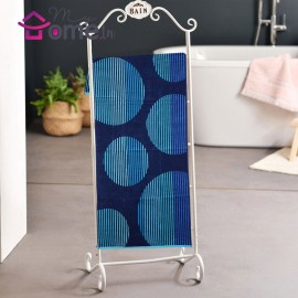 Drap de bain coton Lune bleu