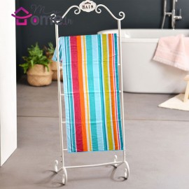 Drap de bain coton Rayé tropicale