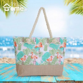 Sac de plage Flamant Rose